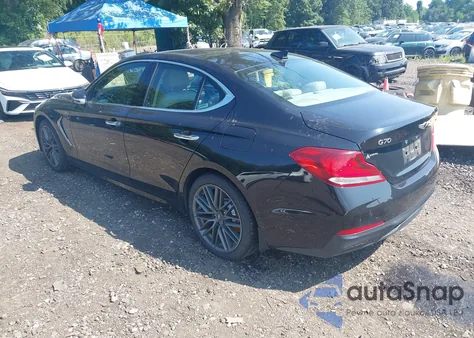 2019 Genesis G70 2.0T Advanced из США, поврежденный, VIN KMTG44LA1KU031625